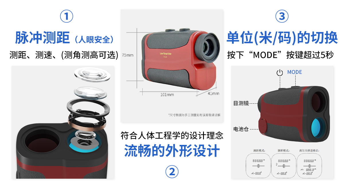 ONG300多功能測距儀望遠鏡_05